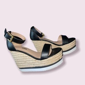 Ankle strap wedge sandals